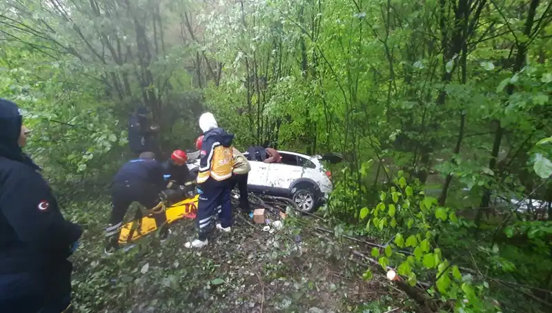 Direksiyon Kontrolünü Kaybeden Araç Ormana Uçtu: Korkunç Kaza Detayları!