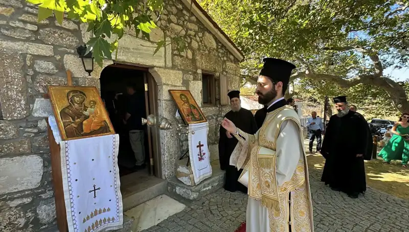 Bozcaada'da Geleneksel Aya Paraskevi Günü Ayini Coşku İçinde Kutlandı