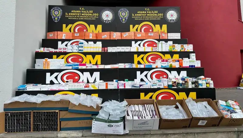 Adana'da Uyuşturucu ve Yasa Dışı İlaç Operasyonu: 8 Gözaltı