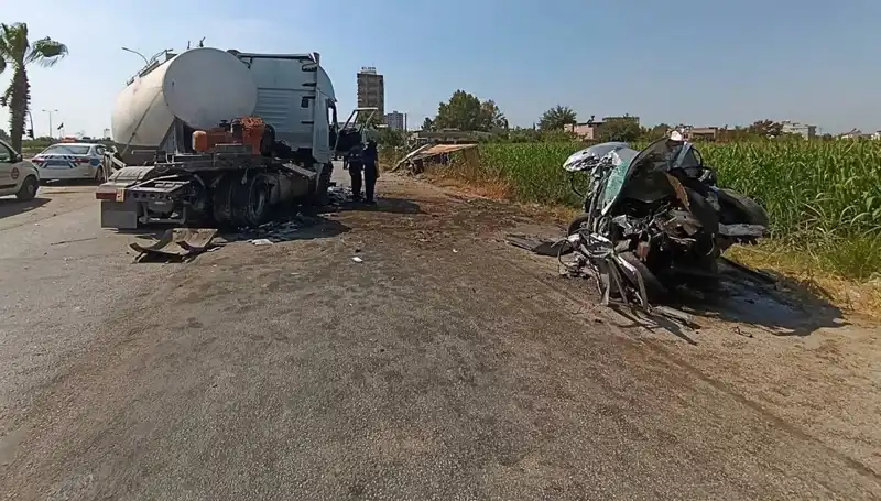 Adana'da Feci Kaza: Tanker Otomobil ve Kamyona Çarptı!
