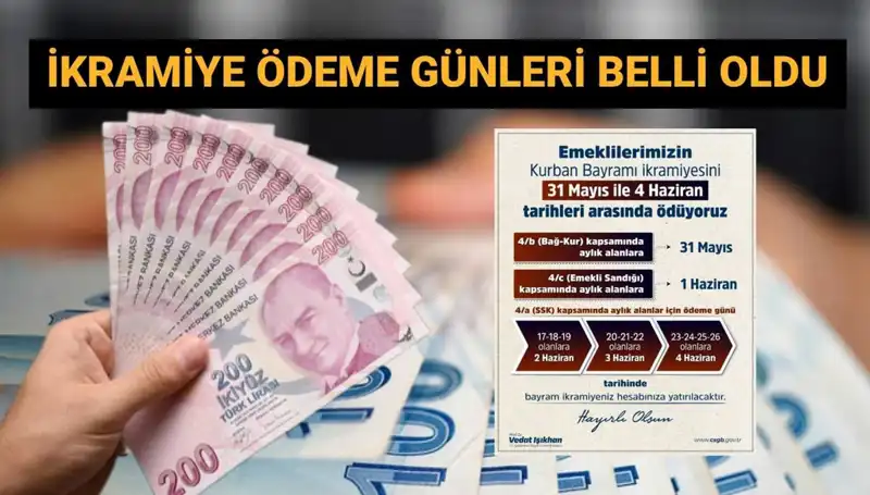 Emeklilerin Bayram İkramiyeleri Hesaplara Yatıyor! Ödeme Tarihleri Açıklandı