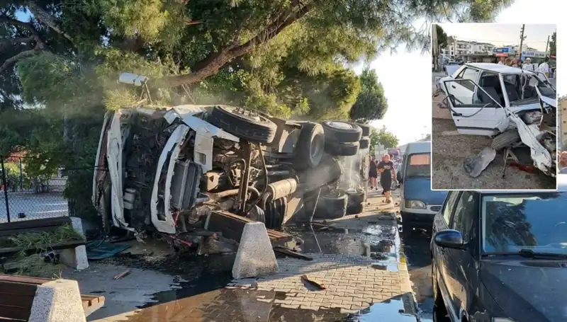 Freni Patlayan Kamyonun Trafikte Yarattığı Korkunç Kazada Neler Oldu?